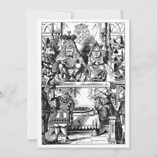 ヴィンテージ『不思議の国のアリス』、ハートの女王の裁判 (正面)