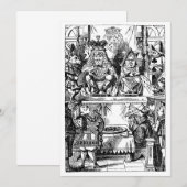 ヴィンテージ『不思議の国のアリス』、ハートの女王の裁判 (正面/裏面)