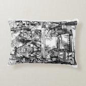 ヴィンテージ『不思議の国のアリス』、ハートの女王の裁判 アクセントクッション (裏面)