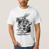 ヴィンテージ 不思議の国のアリス 白うさぎの伝令官 Tシャツ (正面)