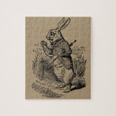 ヴィンテージ　不思議の国のアリス　白ウサギの時計 ジグソーパズル (縦)