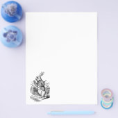 ヴィンテージ 不思議の国のアリス 白ウサギの時計 チラシ (シングル)