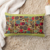 ヴィンテージ、世紀半ばのモダンの円 ランバークッション (ブランケット)