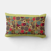 ヴィンテージ、世紀半ばのモダンの円 ランバークッション (裏面)