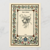 ヴィンテージ「中世」ライトアッ結婚プ メニュー (裏面)