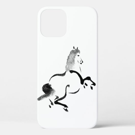 ヴィンテージ 中国の馬 Case-Mate iPhoneケース (裏面)