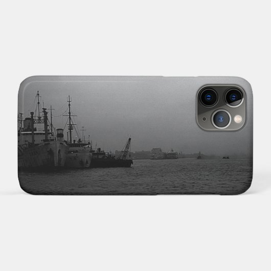ヴィンテージ 中国 上海の港 Case-Mate iPhoneケース (裏面(横))