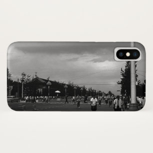 ヴィンテージ 中国 北京 通り 天安門広場 iPhone X ケース