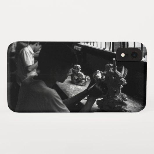 ヴィンテージ 中国 桂林 石彫工房 Case-Mate iPhoneケース (裏面(横))