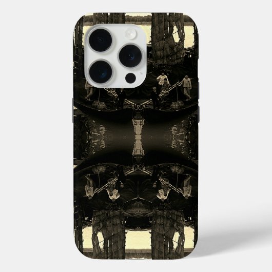 ヴィンテージ 中国 長沙 湘江 船 Case-Mate iPhoneケース (裏面)