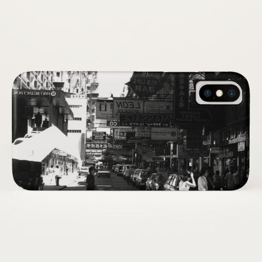 ヴィンテージ 中国 香港 ストリート 市街地の車 Case-Mate iPhoneケース (裏面(横))