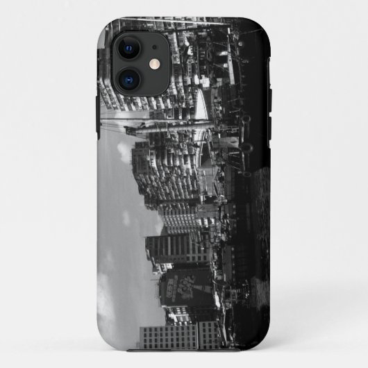 ヴィンテージ 中国 香港 ハウスボート 川 Case-Mate iPhoneケース (裏面)