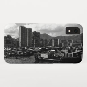 ヴィンテージ 中国 香港 ハウスボート 川 iPhone XRケース