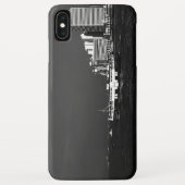 ヴィンテージ 中国 香港 ボート スカイスクレイパー 海 Case-Mate iPhoneケース (裏面)