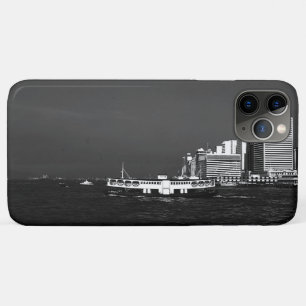 ヴィンテージ 中国 香港 ボート スカイスクレイパー 海 iPhone 11 PRO MAXケース
