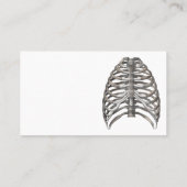 ヴィンテージ 人体解剖学 スケルトン リブ 骨 名刺 (裏面)