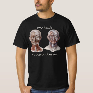 ヴィンテージ 人体解剖学 科学、頭部 喉 鼻 Tシャツ
