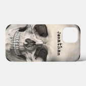 ヴィンテージ 人間解剖学 スカル, ハロウィン スケルトン Case-Mate iPhoneケース (裏面 (横))