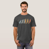 ヴィンテージ 人類の進化 ギフト Tシャツ (正面フル)