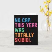 ヴィンテージ  今年は完全にSkibidiだった、最高の一日、学校最後の日 カード (黄色い花)
