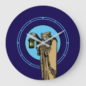 ヴィンテージ「仙人」タロットテンプレート ラージ壁時計 (正面)