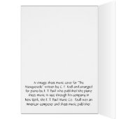 ヴィンテージ – 仮面舞踏会の楽譜 (内側 (左))