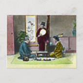 ヴィンテージ 伝統的な日本の麻雀 ポストカード (正面)