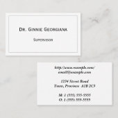 ヴィンテージ、伝統的名刺 名刺 (正面/裏面)