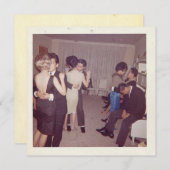 ヴィンテージ「低速踊り」フラット・ノート・カード (正面/裏面)