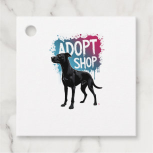 ヴィンテージ 保護犬を迎える 売買しない グラフィティ レスキュー 犬 アート デ フェイバータグ