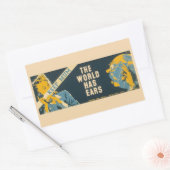 ヴィンテージ「保Mum」スタンプ 長方形シール (封筒)