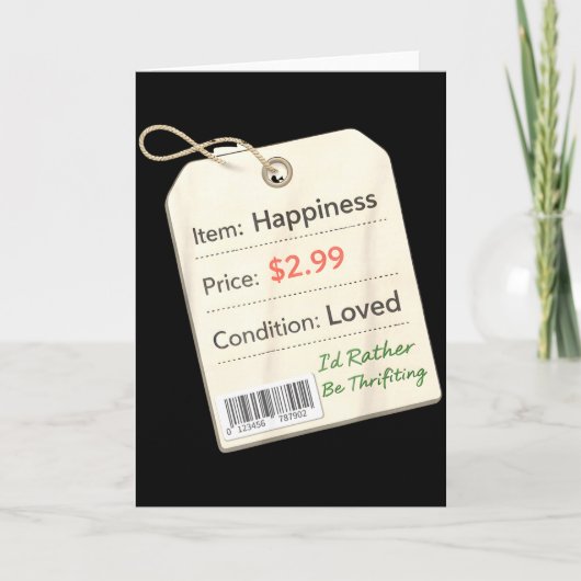 ヴィンテージ 僕は古着屋で買い物したい 古着屋 _2  カード (正面)