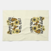 ヴィンテージ |内側の光彩を見つける キッチンタオル (横)