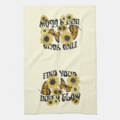 ヴィンテージ |内側の光彩を見つける キッチンタオル (縦)