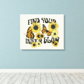 ヴィンテージ |内側の光彩を見つける キャンバスプリント (インサイチュ (ウッドフロア))