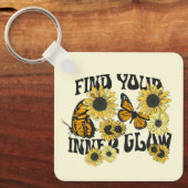 ヴィンテージ |内側の光彩を見つける キーホルダー (正面)