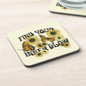 ヴィンテージ |内側の光彩を見つける コースター (左側)