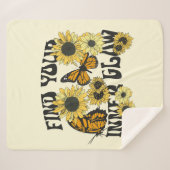 ヴィンテージ |内側の光彩を見つける シェルパブランケット (正面(横))