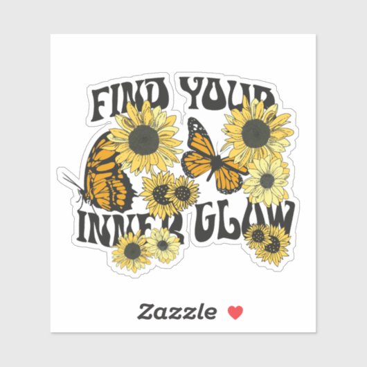 ヴィンテージ |内側の光彩を見つける シール (シート)