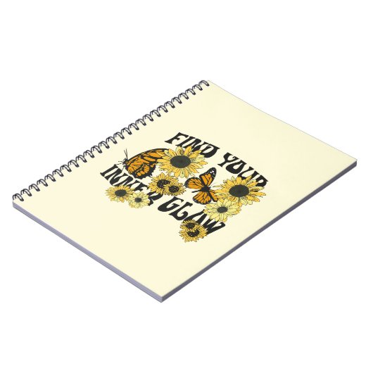 ヴィンテージ |内側の光彩を見つける ノートブック (左側)