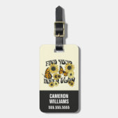 ヴィンテージ |内側の光彩を見つける ラゲッジタグ (正面縦)