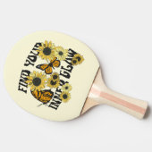 ヴィンテージ |内側の光彩を見つける 卓球ラケット (横)