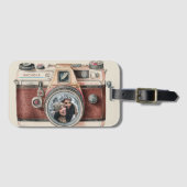 ヴィンテージ（写真付き） ラゲッジタグ (正面横)