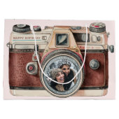 ヴィンテージ(写真付き) ラージペーパーバッグ (裏面)