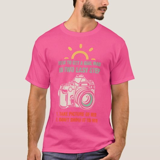 ヴィンテージ 写真 - 写真家 ギフト Tシャツ (正面)