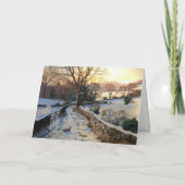 ヴィンテージ 冬 クリスマス 雪景色 (裏面)
