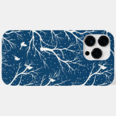 ヴィンテージ 冬 空 白い鳥 雪の結晶 Case-Mate iPhoneケース (裏面 (横))