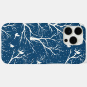 ヴィンテージ 冬 空 白い鳥 雪の結晶 Case-Mate iPhoneケース (裏面 (横))