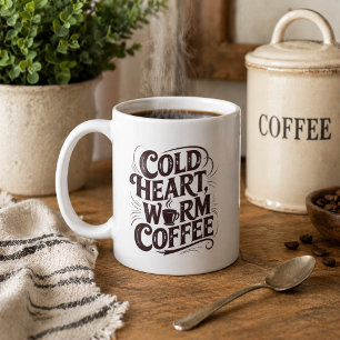 ヴィンテージ 冷たい心 温かいコーヒー コーヒーマグカップ