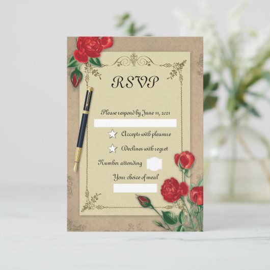 ヴィンテージ 出欠カード (スタンド正面)